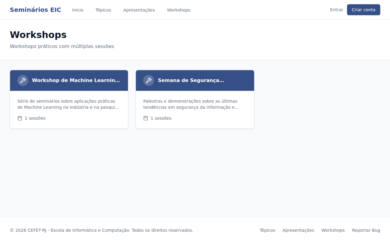 Ver workshops